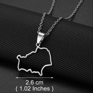 Belarus Map Necklace