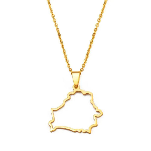 Belarus Map Necklace