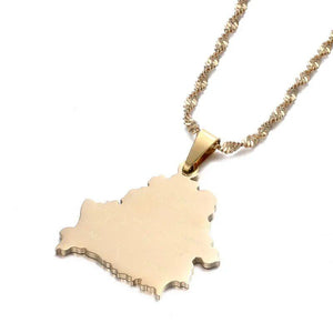 Belarus Map Necklace