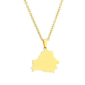 Belarus Map Necklace