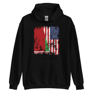 Belarus USA Flag - Half American Hoodie