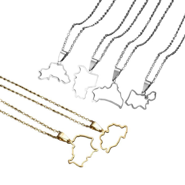 Belarus Map Necklace