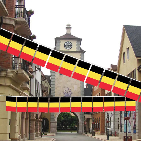Belgium Flag Bunting Banner - 20-25Pcs