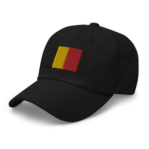 Belgium Flag Cap - Adjustable Embroidered Dad Hat