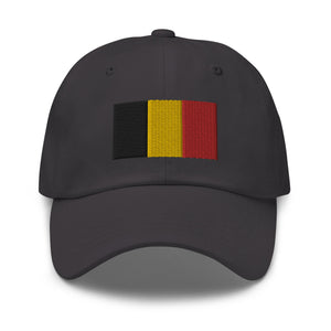 Belgium Flag Cap - Adjustable Embroidered Dad Hat