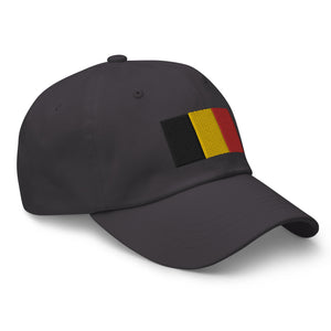 Belgium Flag Cap - Adjustable Embroidered Dad Hat