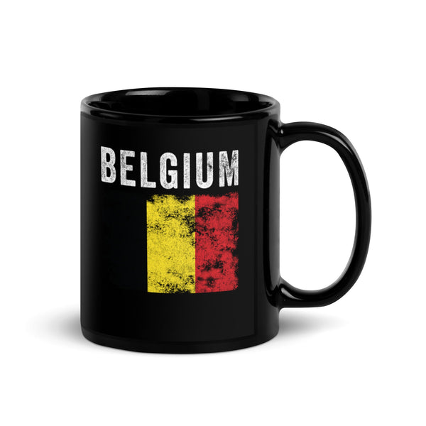 Belgium Flag Distressed - Belgian Flag Mug