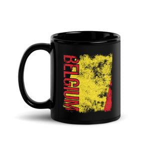 Belgium Flag Distressed Mug