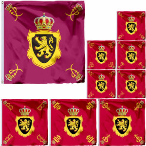 Belgium Royal Standard Flags - 150x150cm(5x5ft) - 90x90cm(2x3ft)