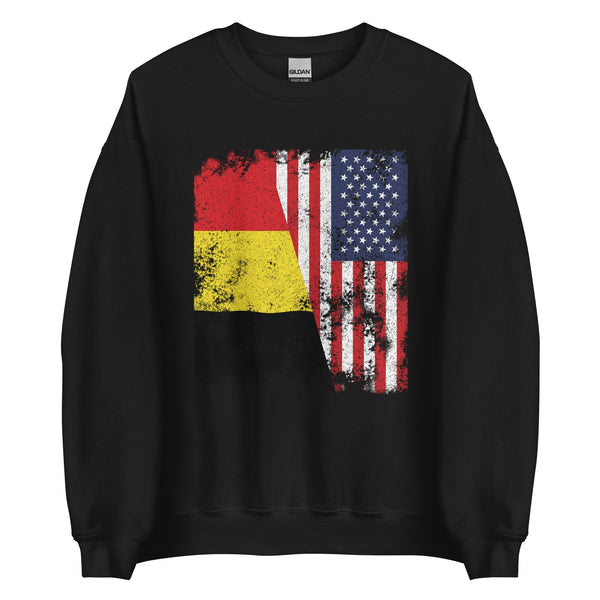 Belgium USA Flag - Half American Sweatshirt