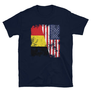 Belgium USA Flag - Half American T-Shirt