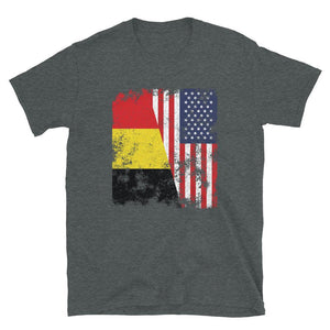 Belgium USA Flag - Half American T-Shirt