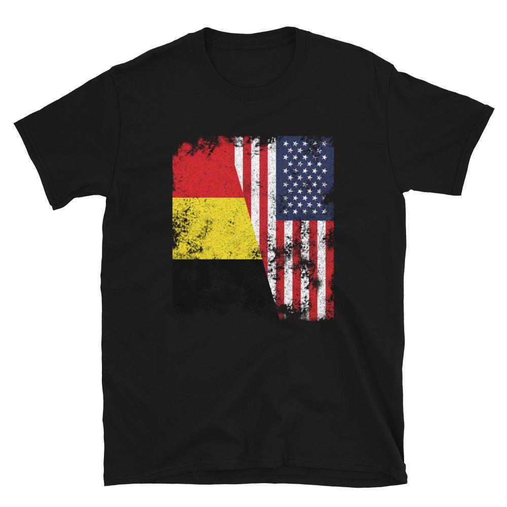 Belgium USA Flag - Half American T-Shirt