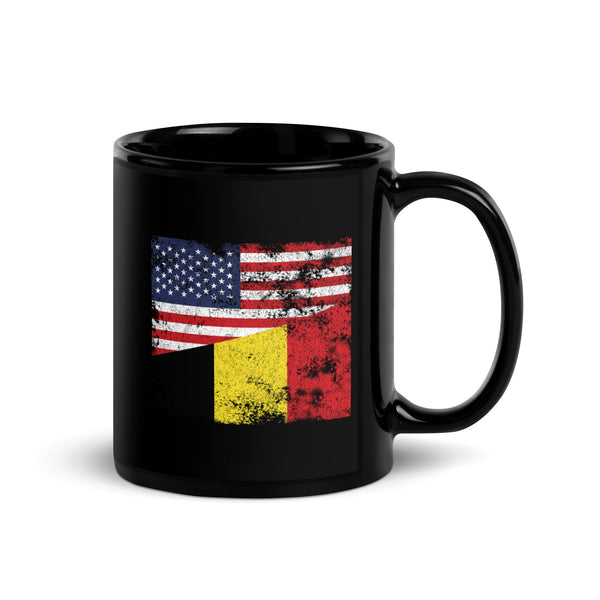 Belgium USA Flag Mug