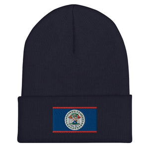 Belize Flag Beanie - Embroidered Winter Hat