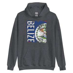 Belize Flag Distressed Hoodie