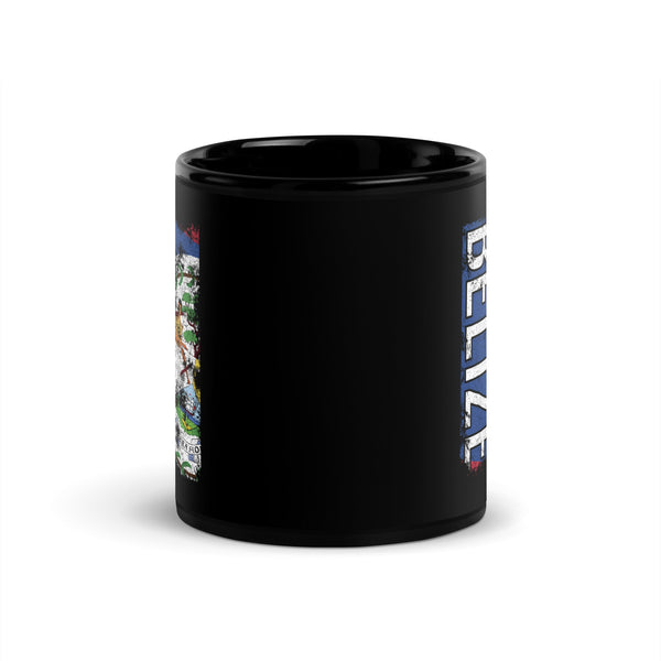 Belize Flag Distressed Mug