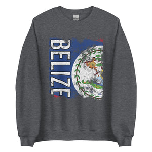 Belize Flag Distressed Sweatshirt