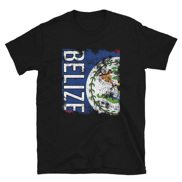 Belize Flag Distressed T-Shirt