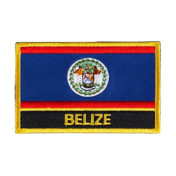 Belize Flag Patch - Sew On/Iron On Patch