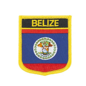 Bản vá cờ Belize - May trên/Ủi trên bản vá
