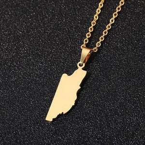 Belize Map Necklace