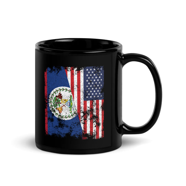 Belize USA Flag - Half American Mug