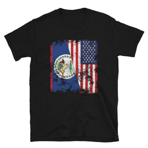 Belize USA Flag - Half American T-Shirt