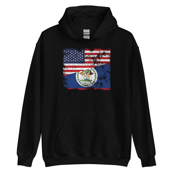 Belize USA Flag Hoodie