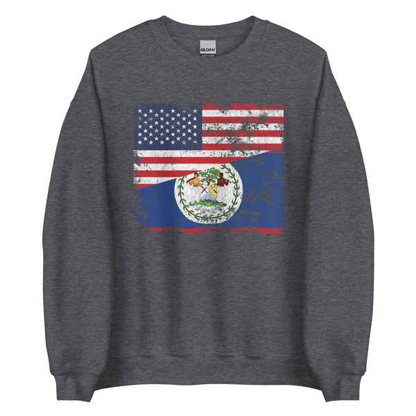 Belize USA Flag Sweatshirt