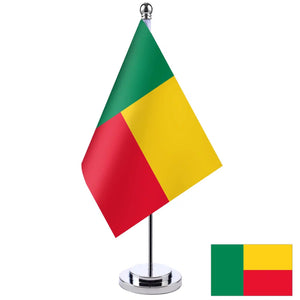 Benin Desk Flag - Small Office Table Flag