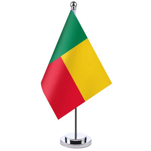 Benin Desk Flag - Small Office Table Flag