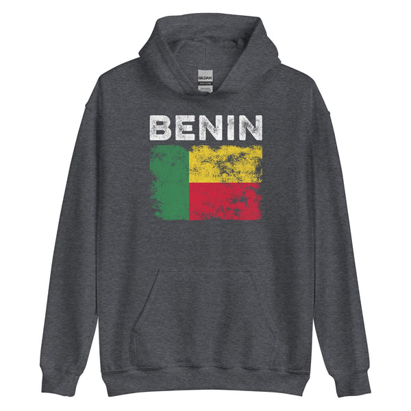 Benin Flag Distressed - Beninese Flag Hoodie