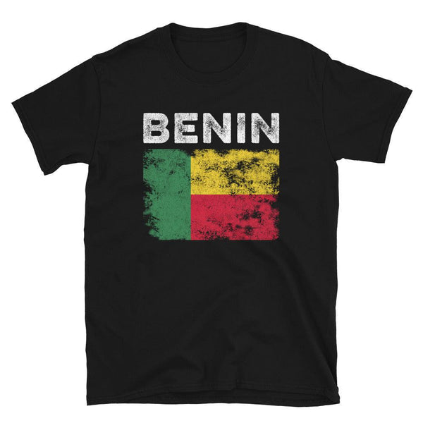 Benin Flag Distressed - Beninese Flag T-Shirt