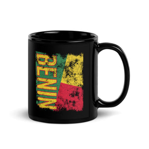 Benin Flag Distressed Mug