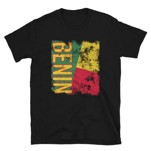 Benin Flag Distressed T-Shirt