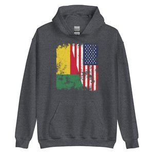 Benin USA Flag - Half American Hoodie