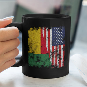 Benin USA Flag - Half American Mug
