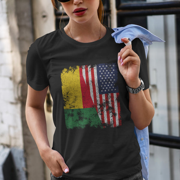 Benin USA Flag - Half American T-Shirt