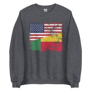 Benin USA Flag Sweatshirt