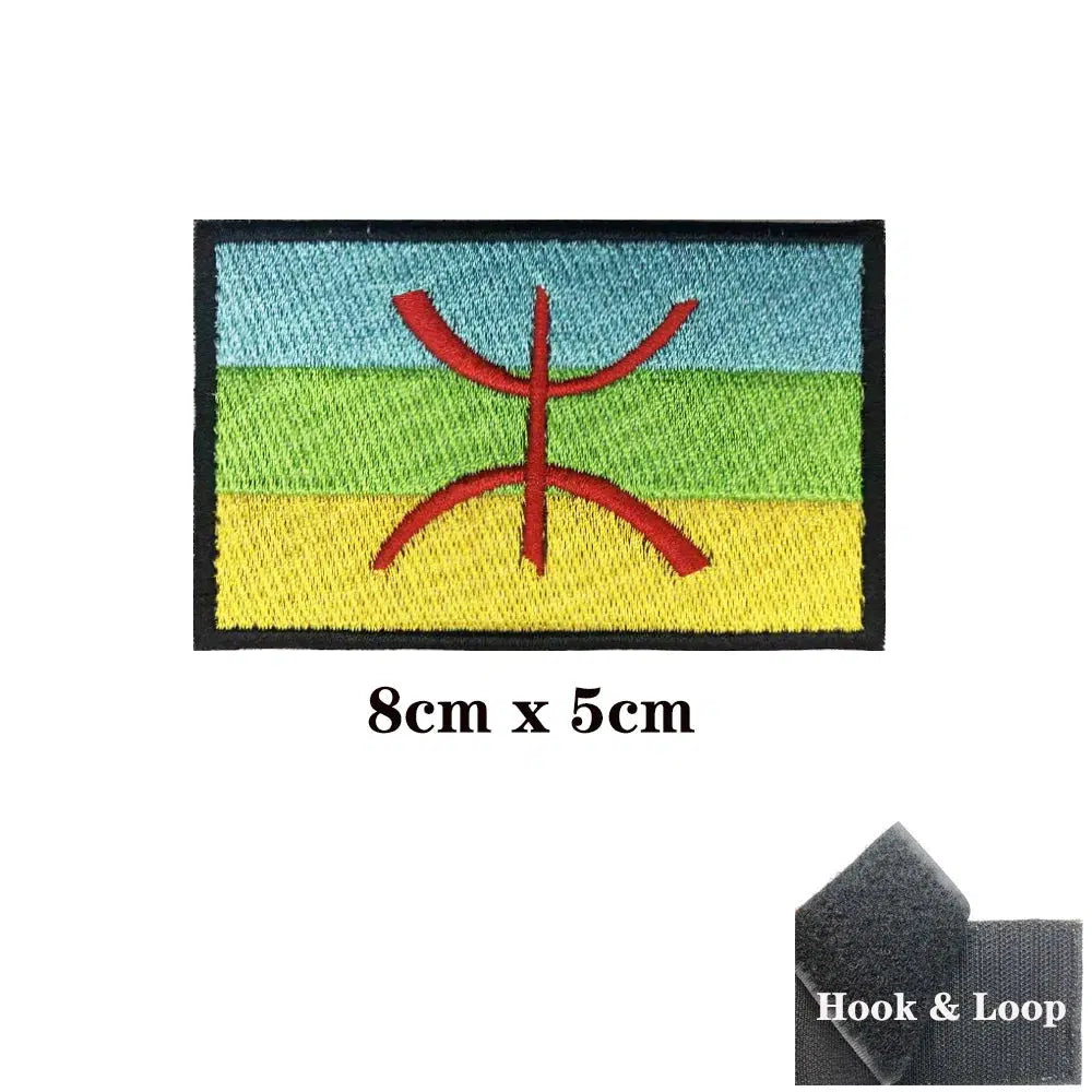 Berber Flag Patch - Iron On/Hook & Loop Patch