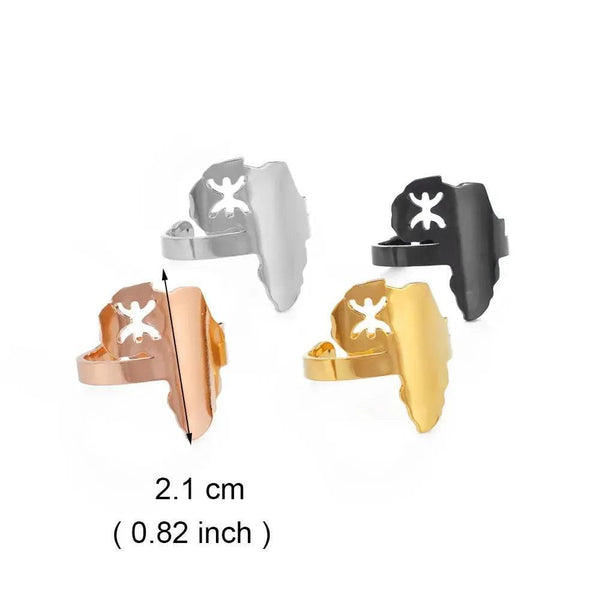 Berber Ring Collection - African Map Rings