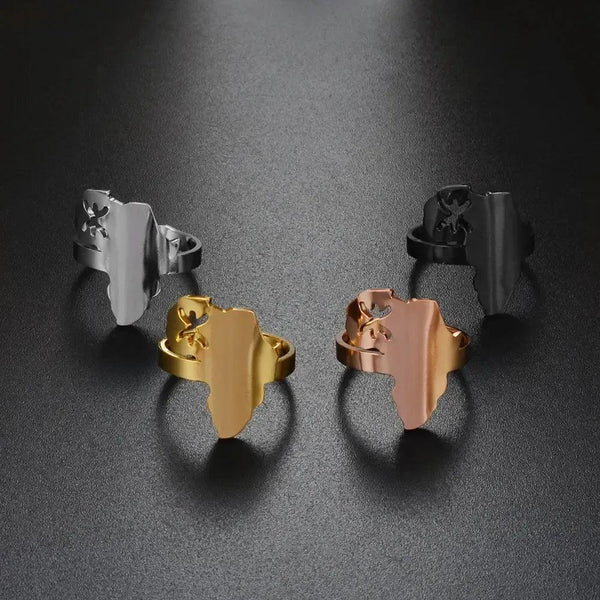 Berber Ring Collection - African Map Rings