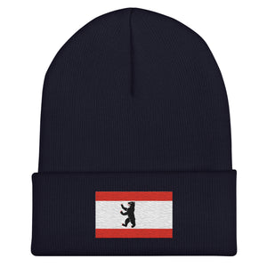 Berlin Flag Beanie - Embroidered Winter Hat