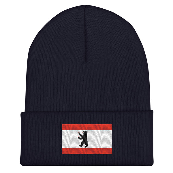 Berlin Flag Beanie - Embroidered Winter Hat