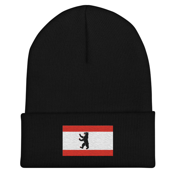 Berlin Flag Beanie - Embroidered Winter Hat