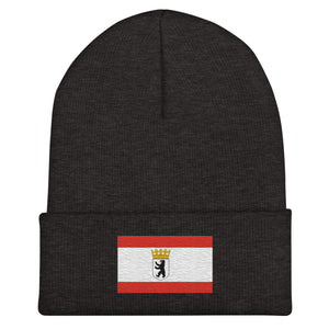 Berlin State Flag Beanie - Embroidered Winter Hat