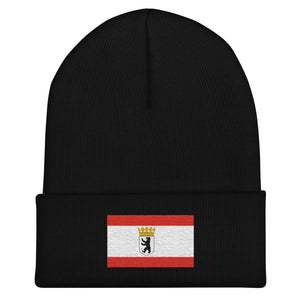 Berlin State Flag Beanie - Embroidered Winter Hat
