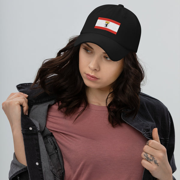 Berlin State Flag Cap - Adjustable Embroidered Dad Hat