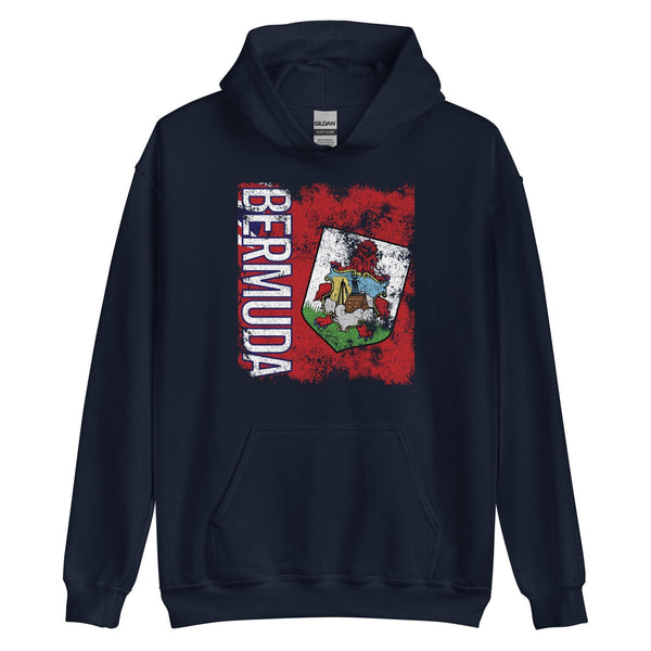 Bermuda Flag Distressed Hoodie